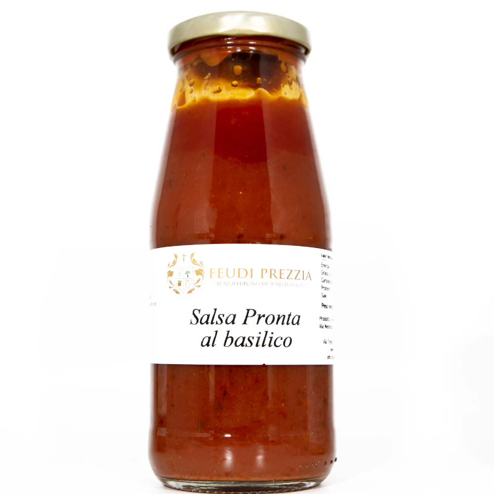 Salsa Pronta al Basilico - 6 Bottiglie da 410g