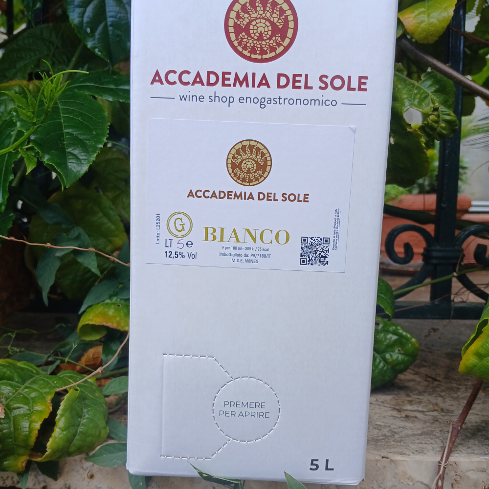Vino Bianco Grillo - Bag in Box da 5 Litri 