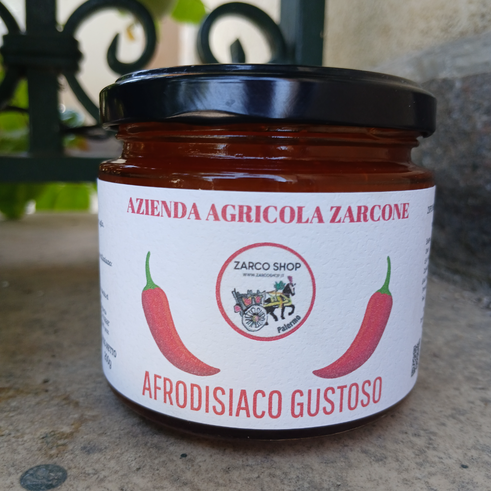 "Afrodisiaco Gustoso" con Peperoncini, Peperoni Rossi e Aglio - 200g
