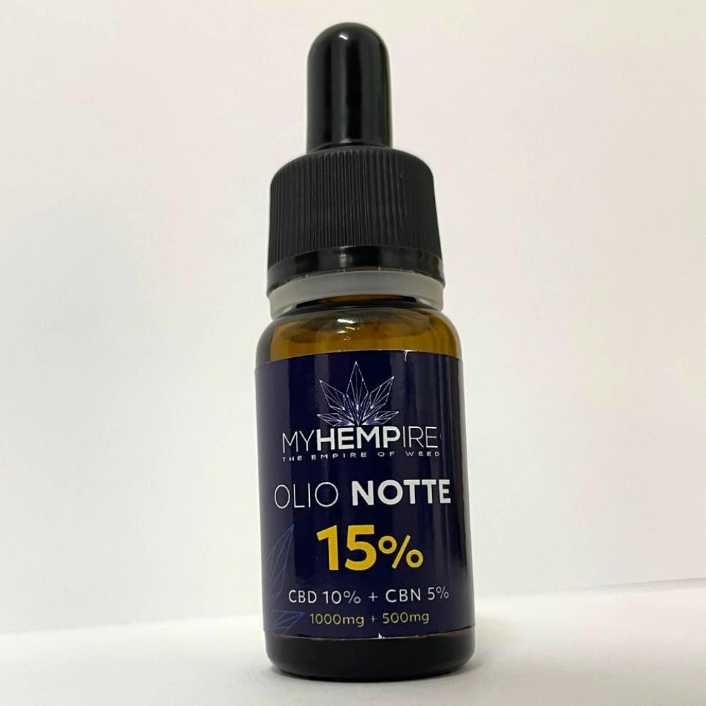 Olio Notte di CBD 10% + CBN 5% - Relax e Sonno Naturale di Qualità - 10ml
