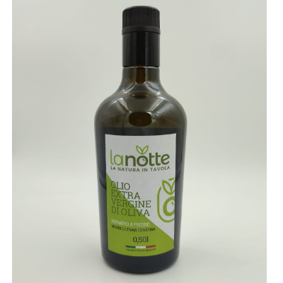 Olio EVO di Olive 100% Italiane della varietà Mono Cultivar Coratina "La Notte" - 0.5L