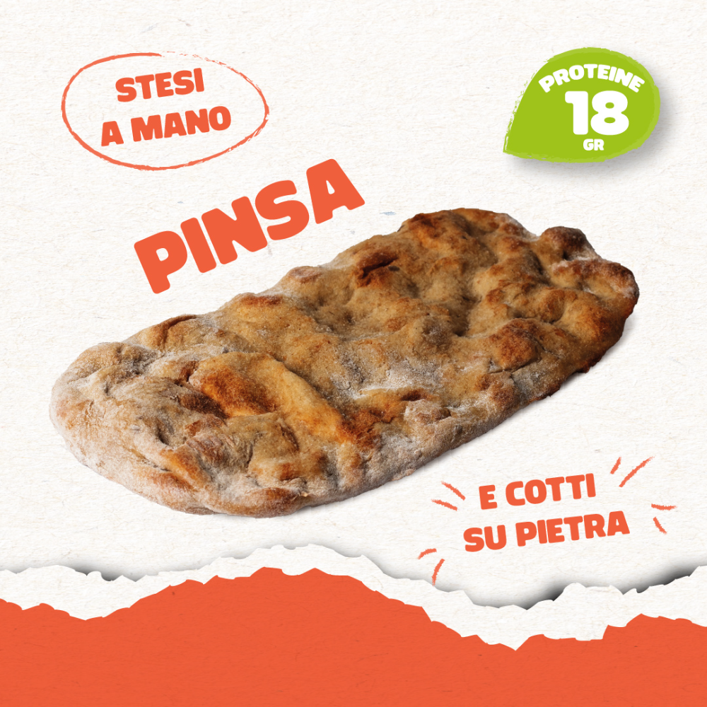 Pinse Proteiche Vegetali – 20 Pezzi da 150g l'uno | 18g di Proteine 