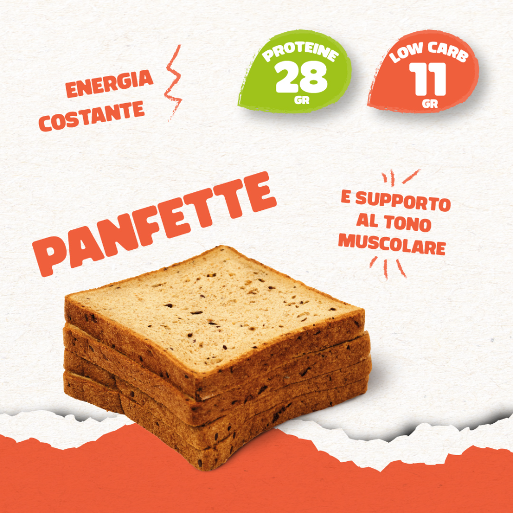4 Panfette Proteiche Vegetali & Low Carb - da 70g l'una