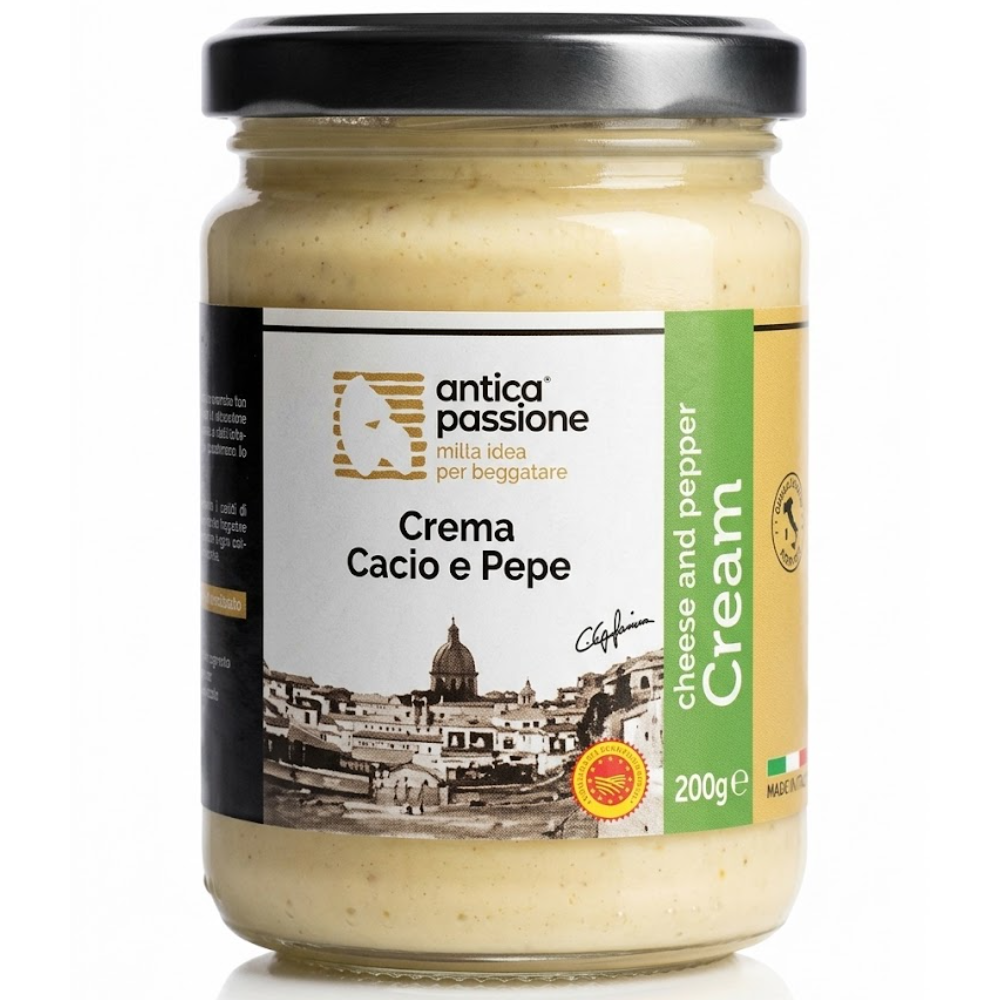 Crema Cacio e Pepe con Pecorino Romano DOP - 200g