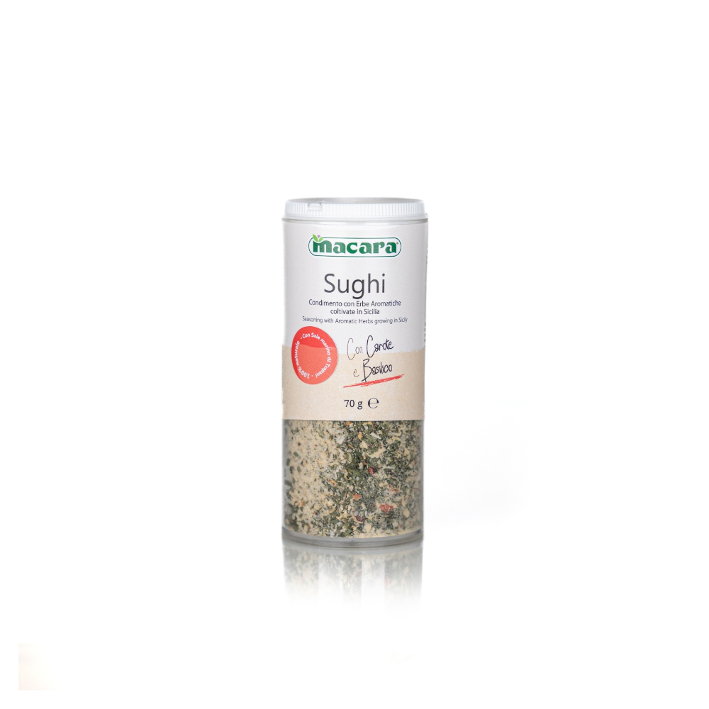 Condimento a Base di Erbe Aromatiche Siciliane per Sughi con Dosatore - 70gr