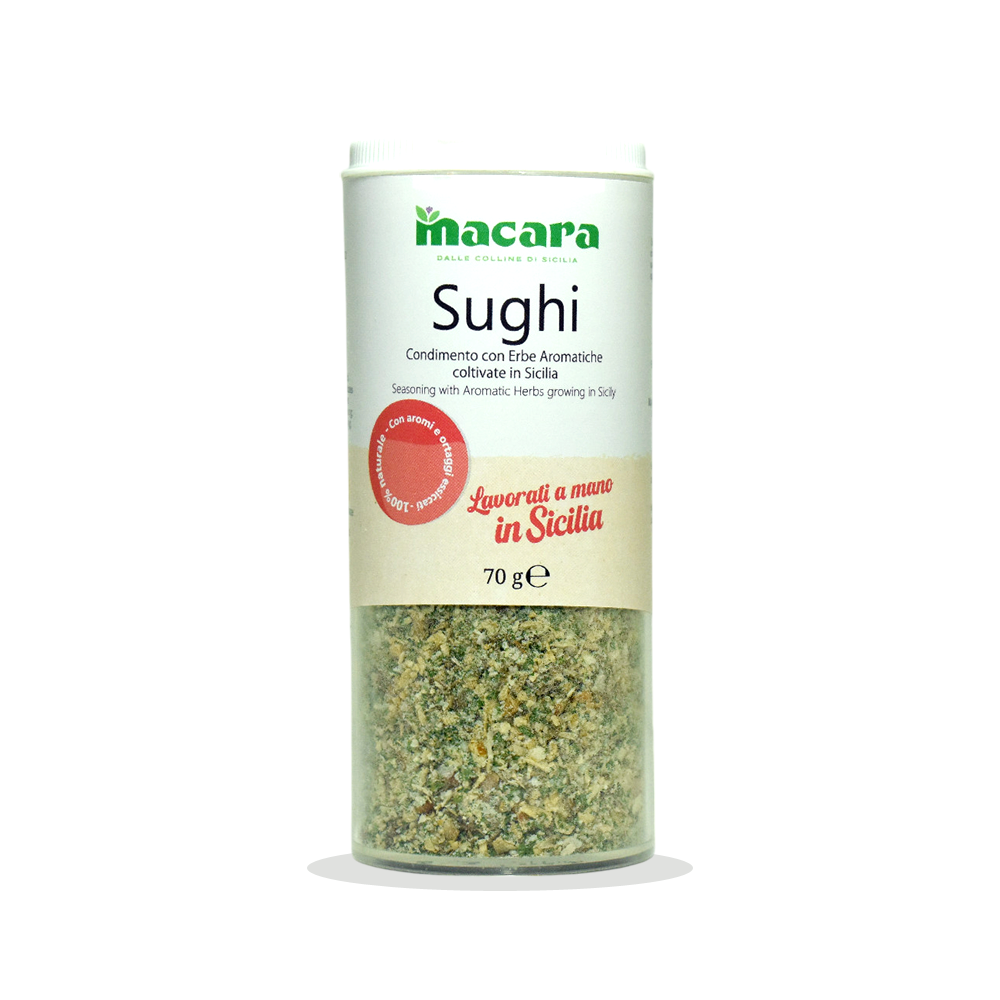 Condimento a Base di Erbe Aromatiche Siciliane per Sughi con Dosatore - 70gr