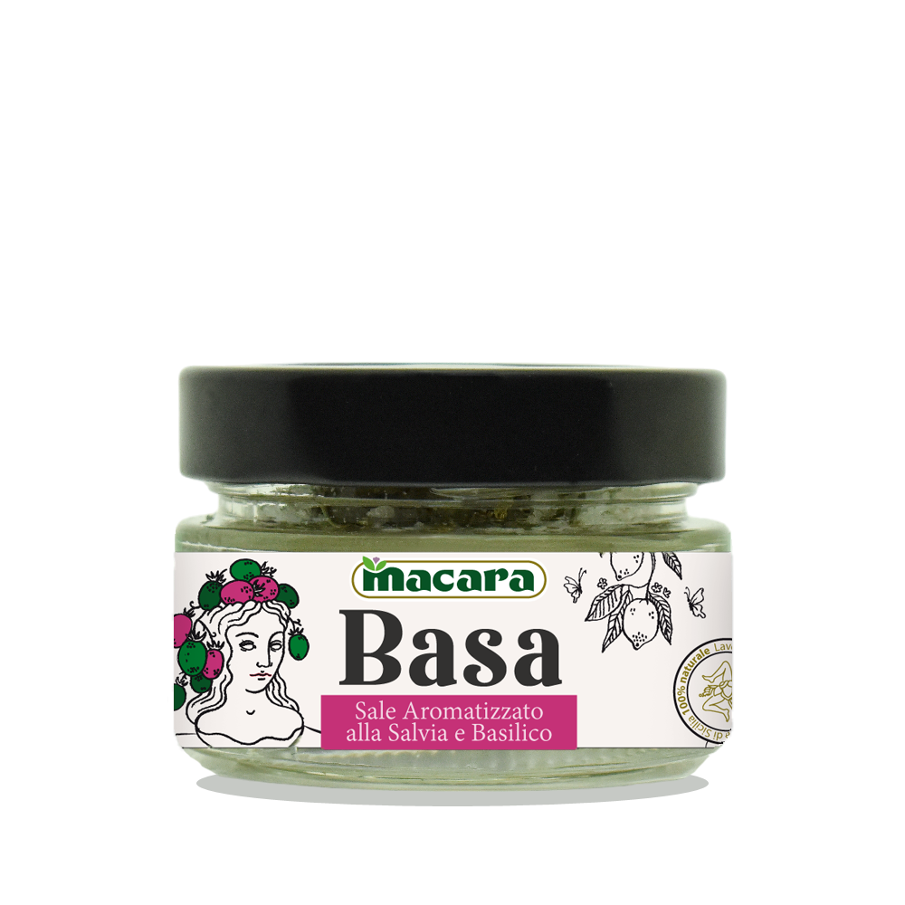 Sale Marino Aromatizzato alla Salvia e Basilico - 90g