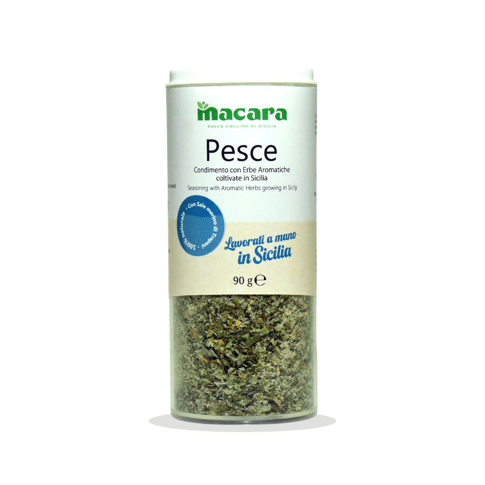 Condimento di Erbe Aromatiche Siciliane per Pesce con Dosatore - 90gr