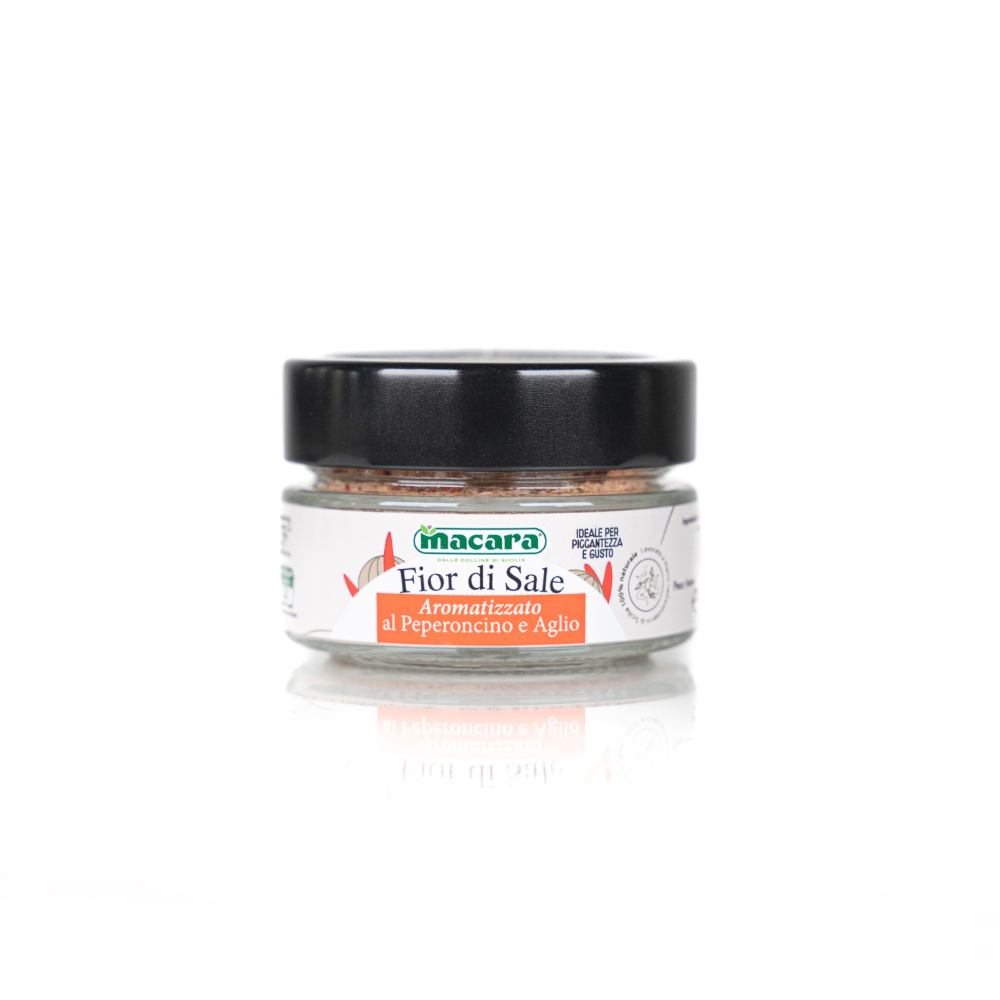 Sale Marino Aromatizzato al Peperoncino ed Aglio - 90g