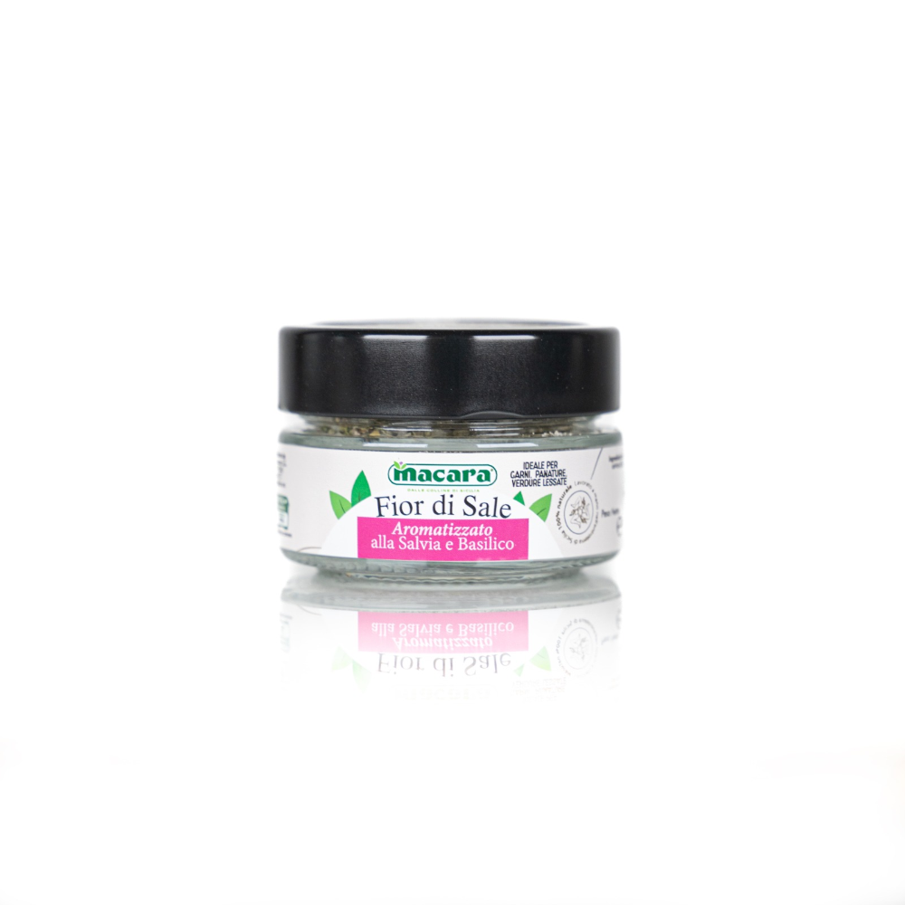Sale Marino Aromatizzato alla Salvia e Basilico - 90g