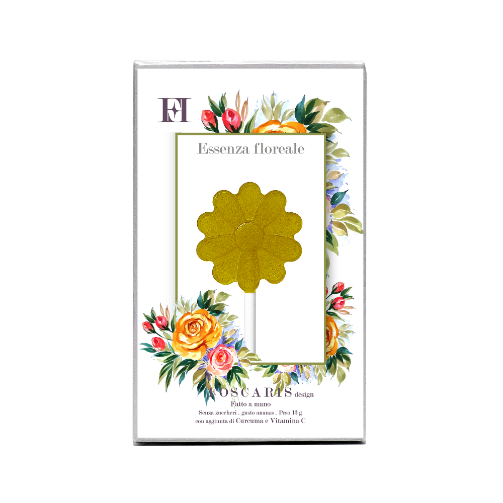 Lollypop al gusto Ananas "Essenza Floreale Yellow"