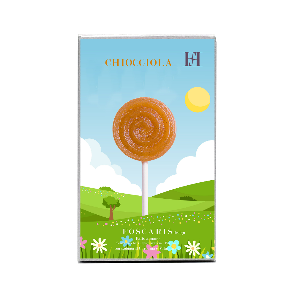 Lollypop al gusto Arancia "Chiocciola Orange"