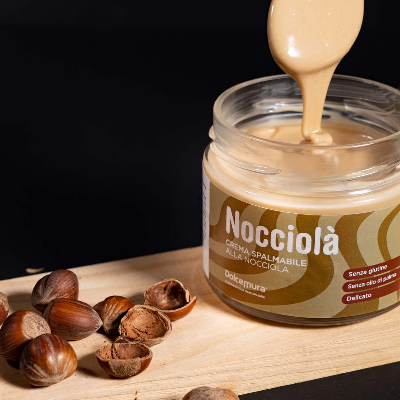 Crema Spalmabile Artigianale alla Nocciola - Senza Glutine e Senza Lattosio - 250g