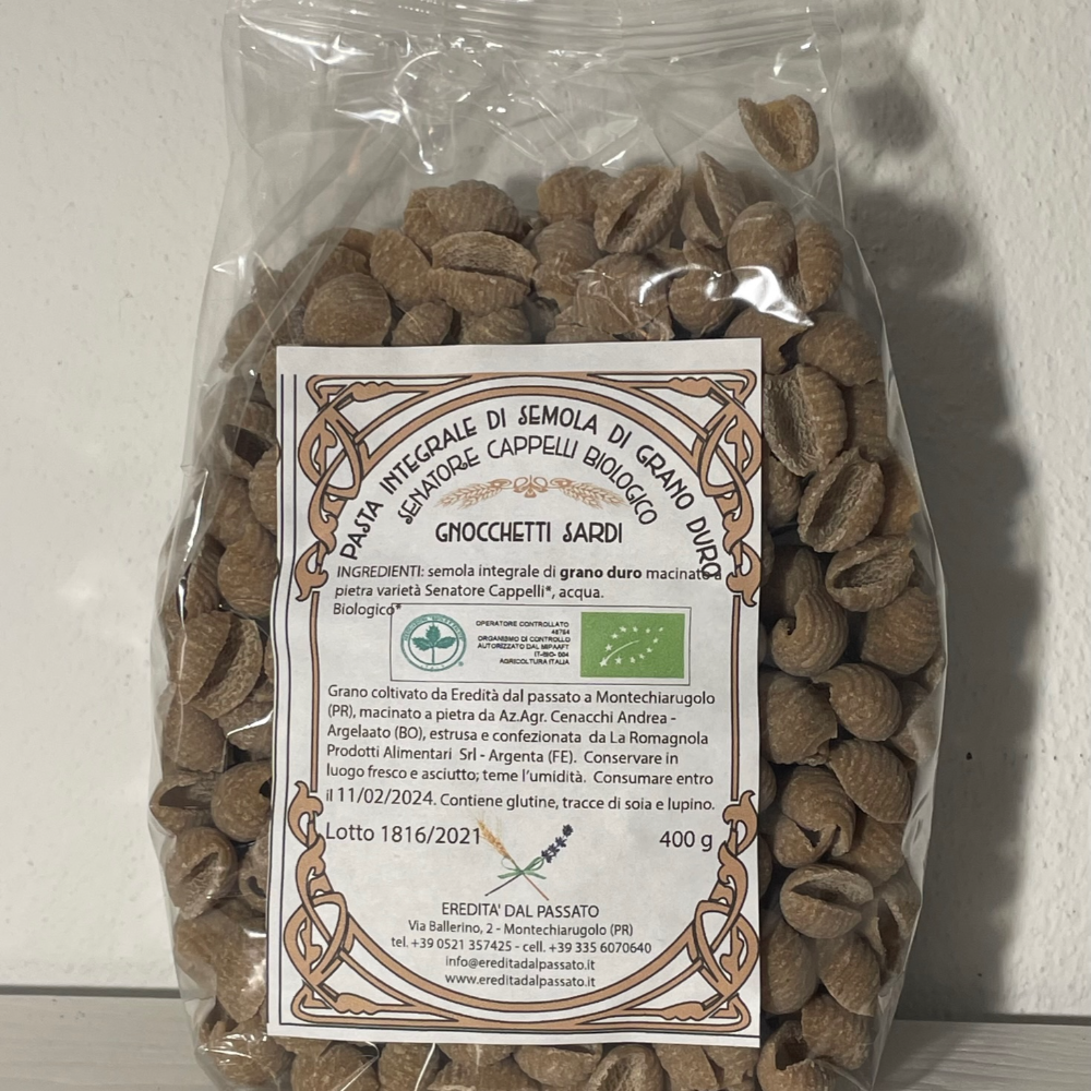 Gnocchetti Sardi con Semola di Grano Duro Senatore Cappelli BIO