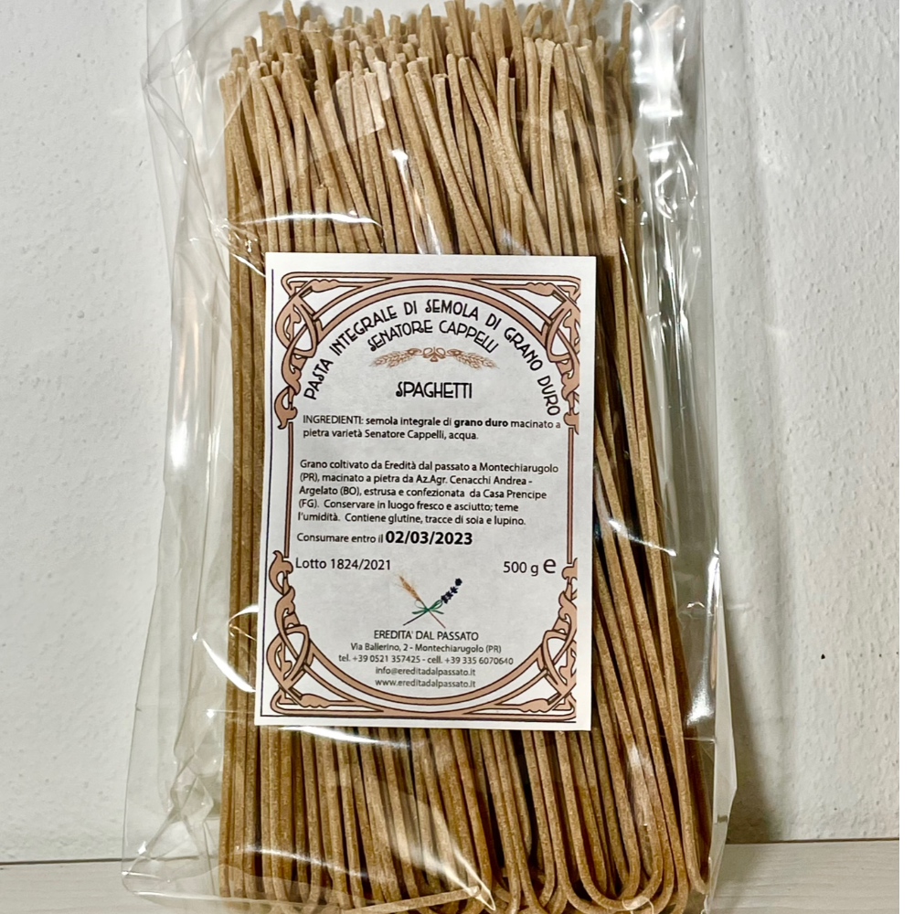 Spaghetti con Semola di Grano Duro Integrale Senatore Cappelli