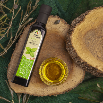 Olio EVO di Oliva Infuso al Basilico - 25cl