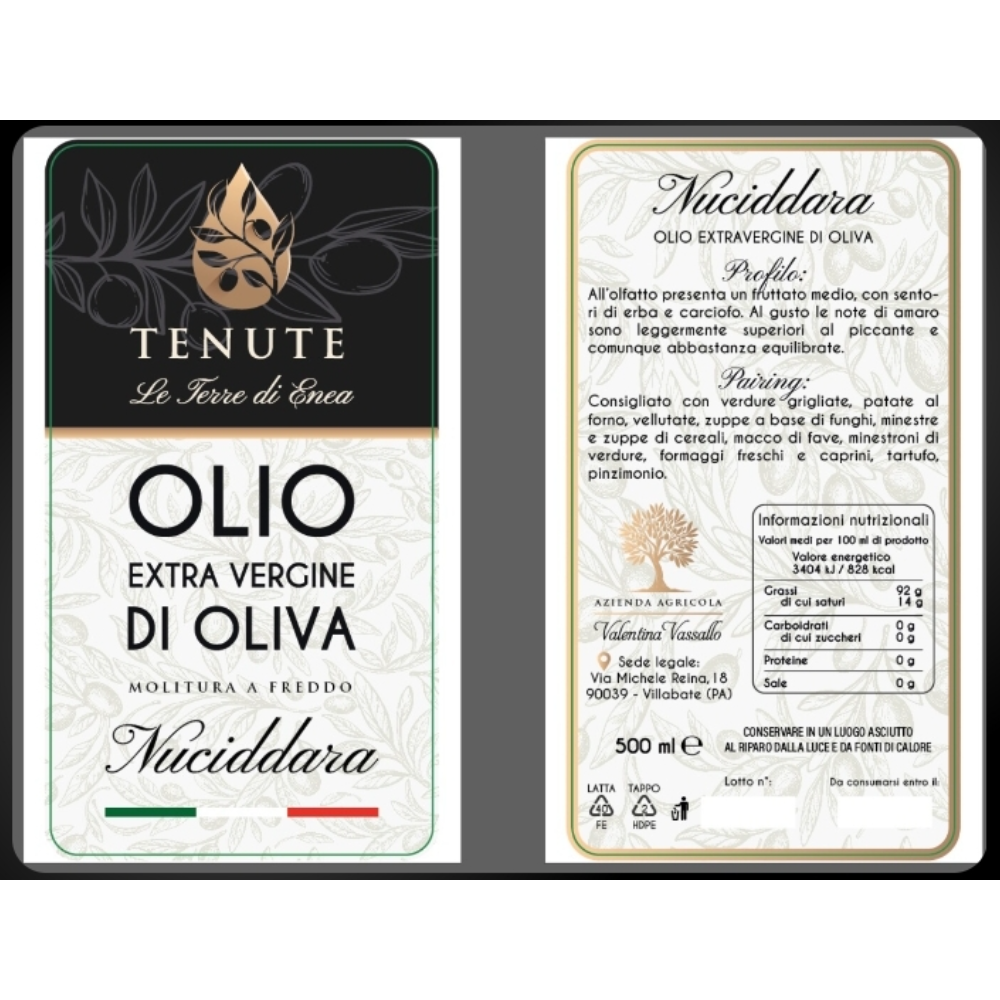Olio EVO Biologico Siciliano Estratto a Freddo - 75 cl