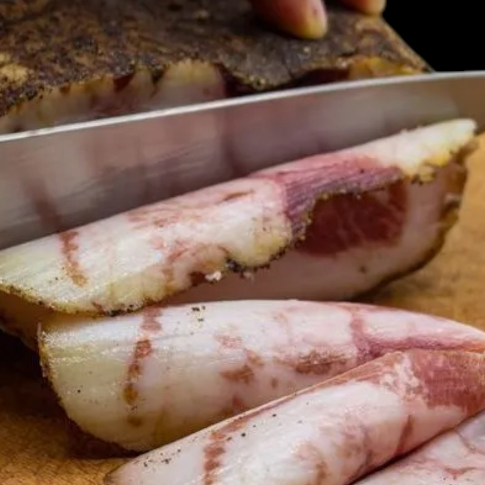 Guanciale Toscano Affettato Sottovuoto - Circa 500g