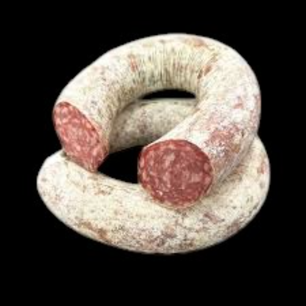 Salamella di Norcia a Ferro di cavallo circa 380 gr SPEDIZIONE RAPIDA DEDEX UN GIORNO