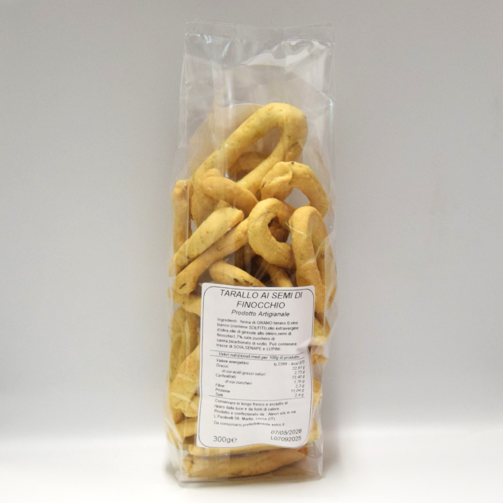 Taralli Artigianali Pugliesi ai Semi di Finocchio - 300g
