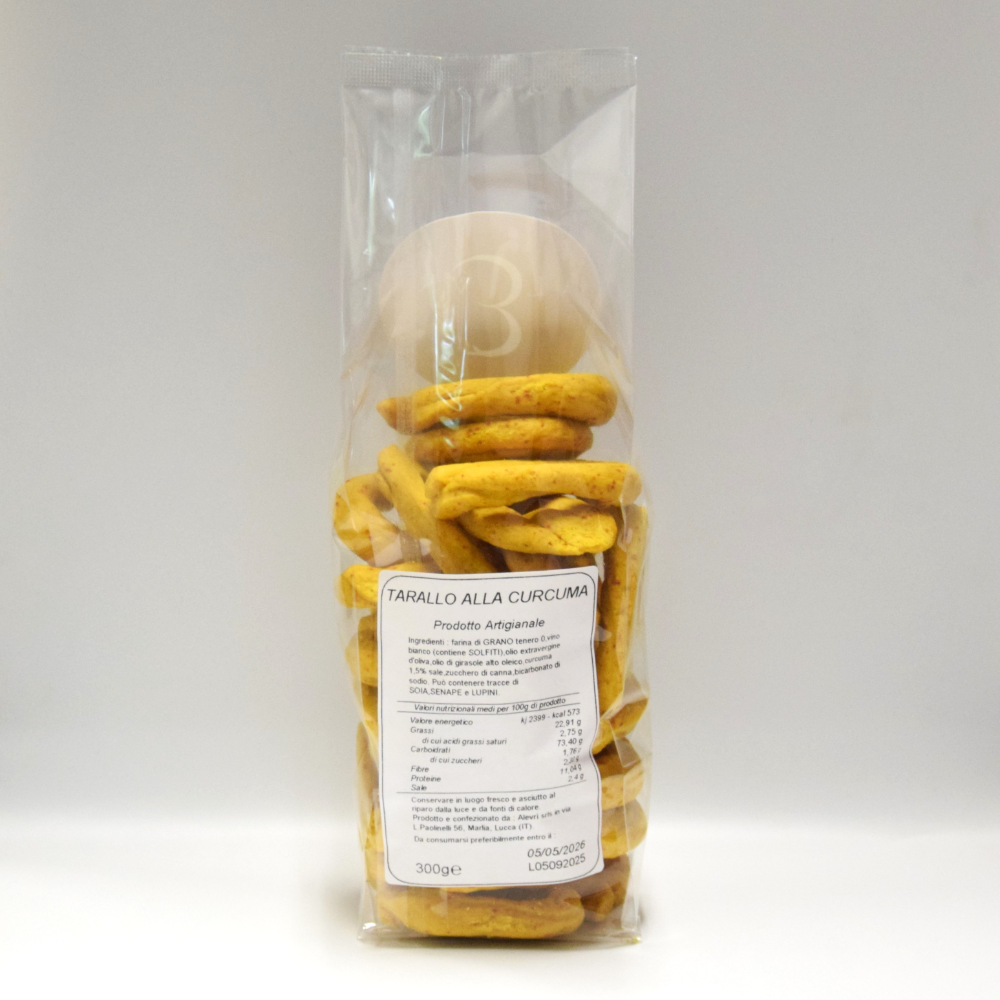 Taralli Artigianali Pugliesi alla Curcuma - 300g