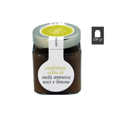 Confettura Extra di Mela Annurca, Noci e Limone - 220g