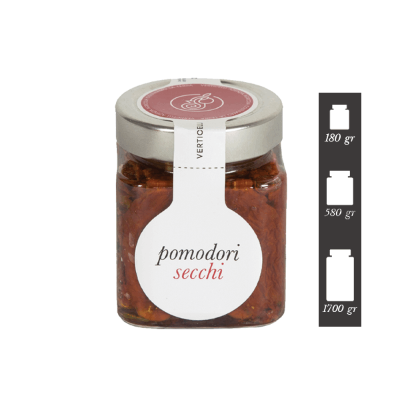 Pomodori Secchi in Olio EVO - 180g, 580g o 1,7Kg