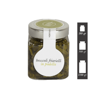 Broccoli Friarielli in Olio EVO - 180g, 580g o 1,7Kg