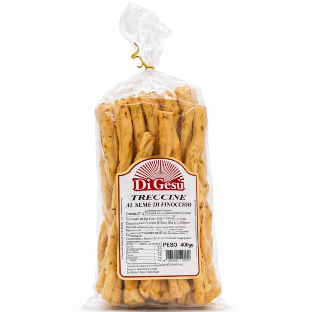Treccine Salate ai Semi di Finocchio Artigianali - 400g