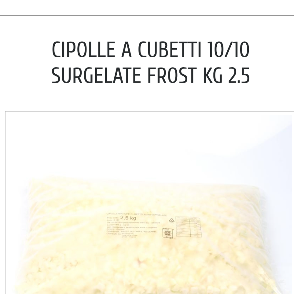 Cubetti di cipolla 
