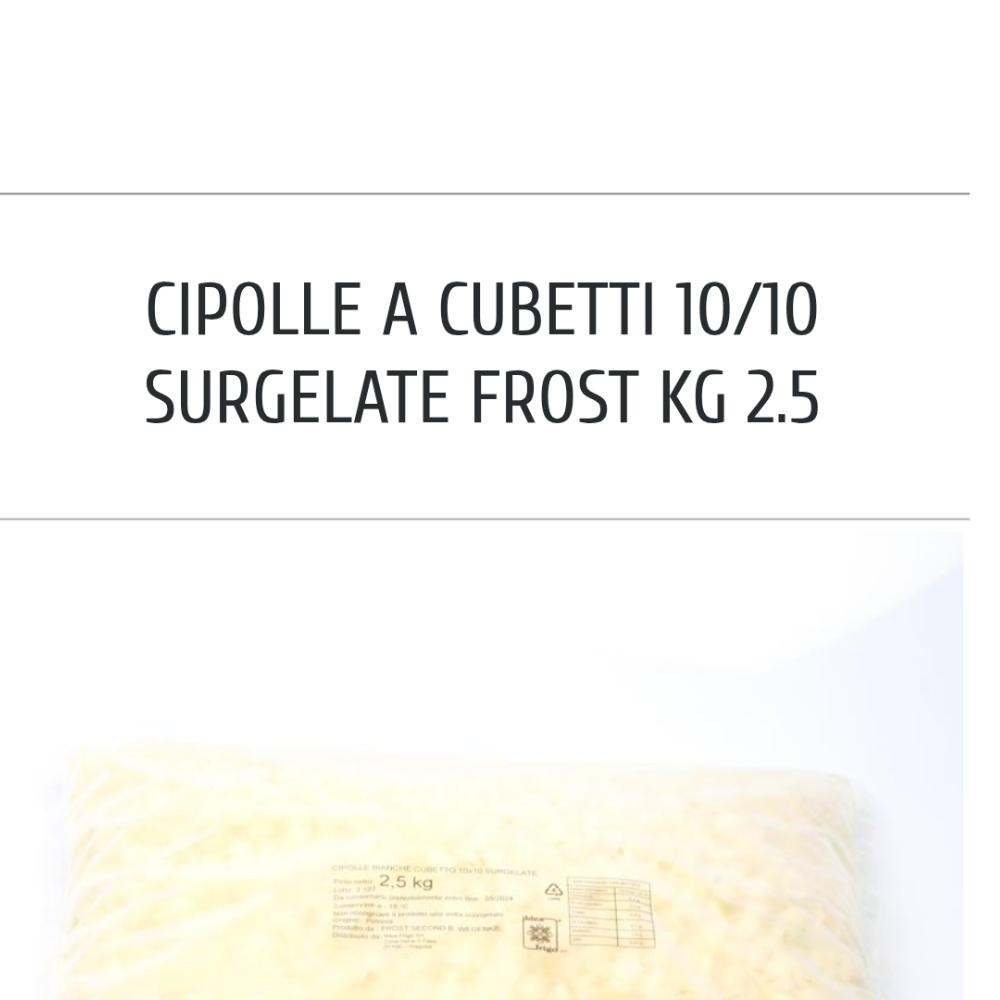 Cubetti di cipolla 