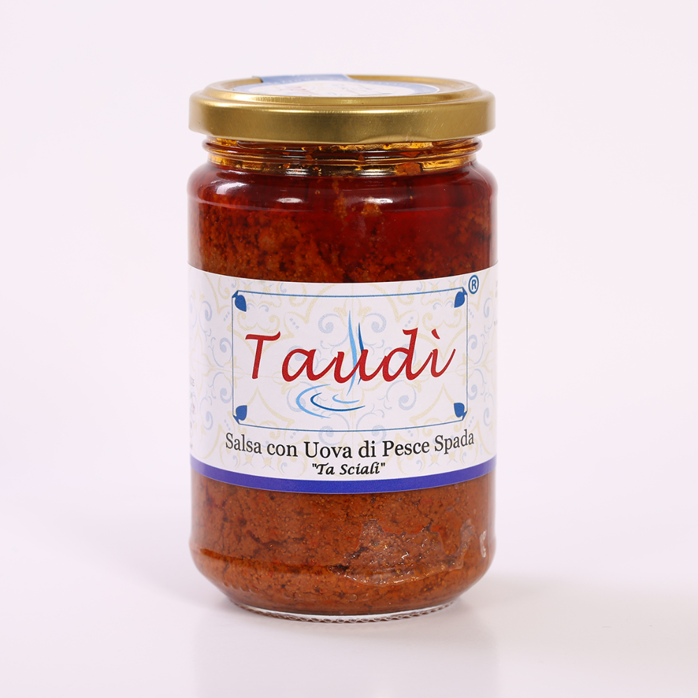  Salsa con Uova di Pesce Spada (Ta Sciali) caviale di pesce spada gourmet - Taudì Conserve in Vetro