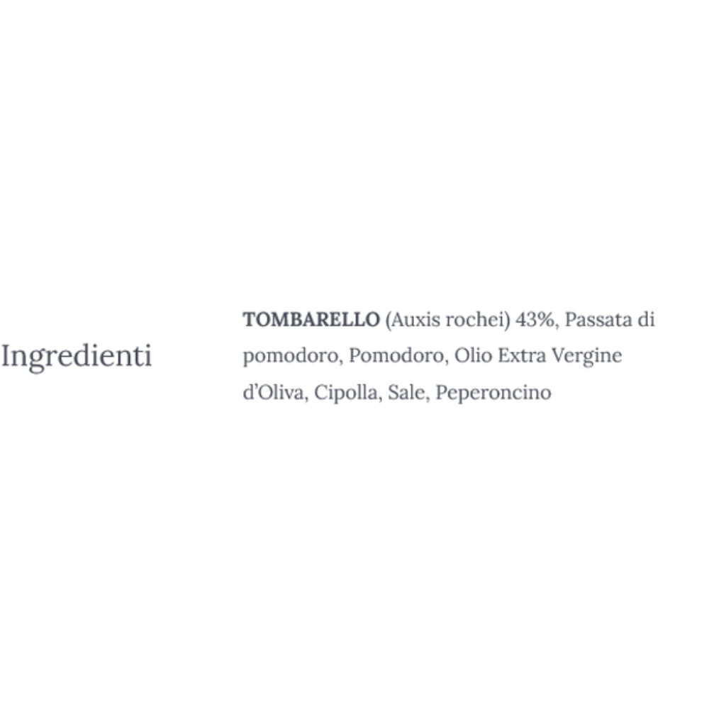  Sugo di Tonno Artigianale Siciliano in Vetro - 280g