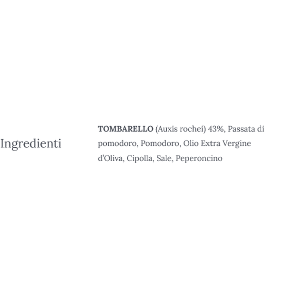  Sugo di Tonno Artigianale Siciliano in Vetro 