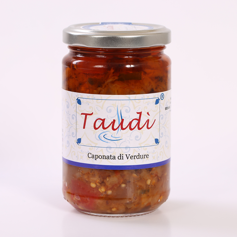  Caponata di Verdure Siciliana in Barattolo Pronta - 280g o 500g