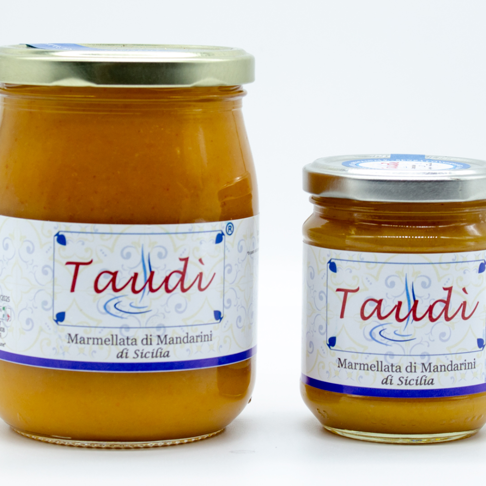 Marmellata di Mandarini Siciliani Artigianale (Pura Frutta 72%, Senza Additivi) - 200g o 500g