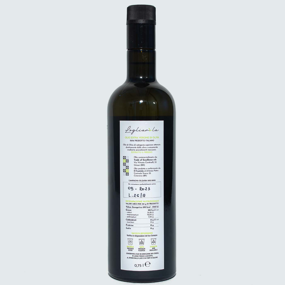 Olio Extra Vergine di Oliva - 10cl, 50cl o 75cl