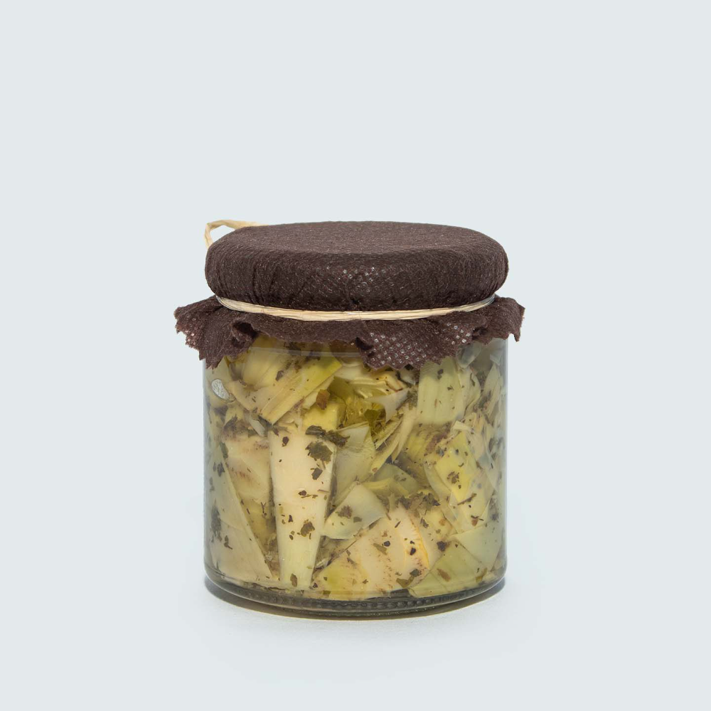 2Kg di Carciofi a Spicchi Conditi in Olio, Aceto, Menta e Basilico - 8 Pezzi da 280g