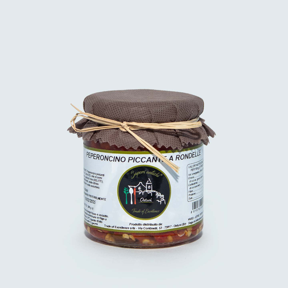 Peperoncino Piccante a Rondelle Sott'Olio - 280g