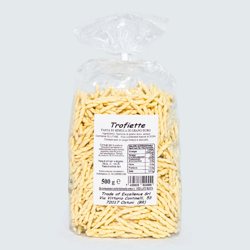 6Kg di Pasta Trofiette - 12 Pezzi da 500g