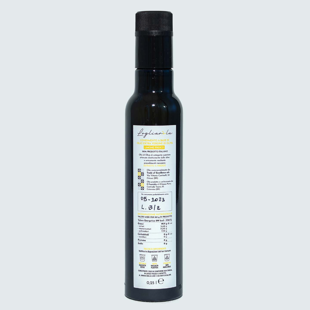 Olio EVO al Limone di Sorrento