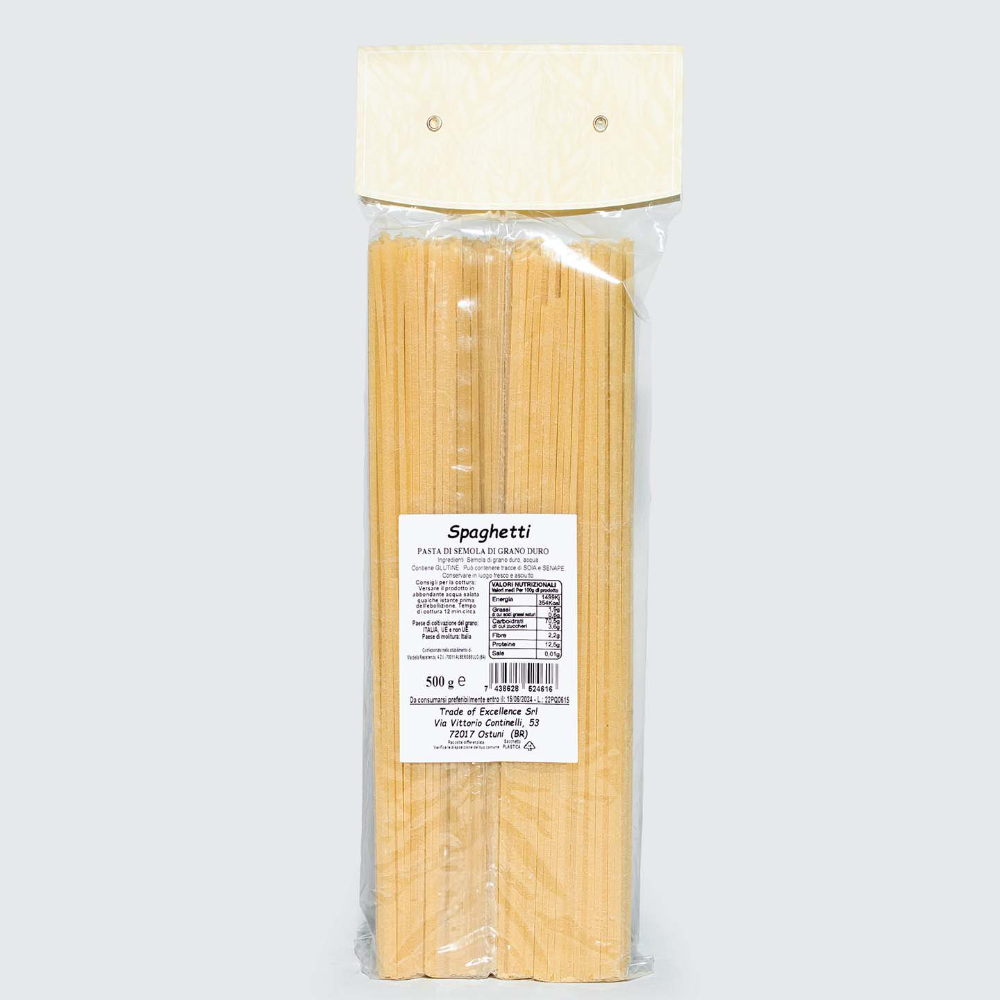 6Kg di Spaghetti di Grano Duro - 12 Pezzi da 500g