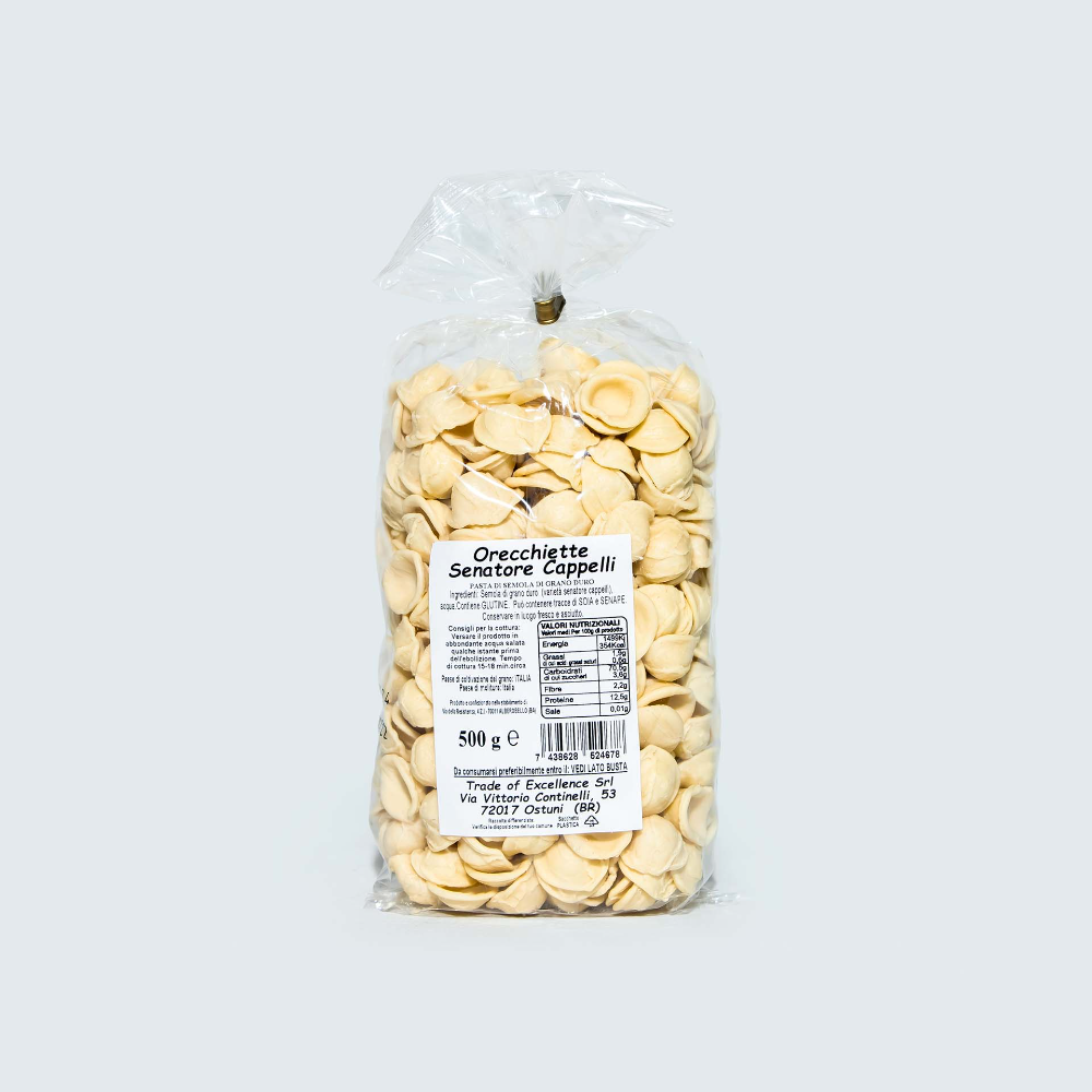 6Kg di Orecchiette Senatore Cappelli - 12 Pezzi da 500g