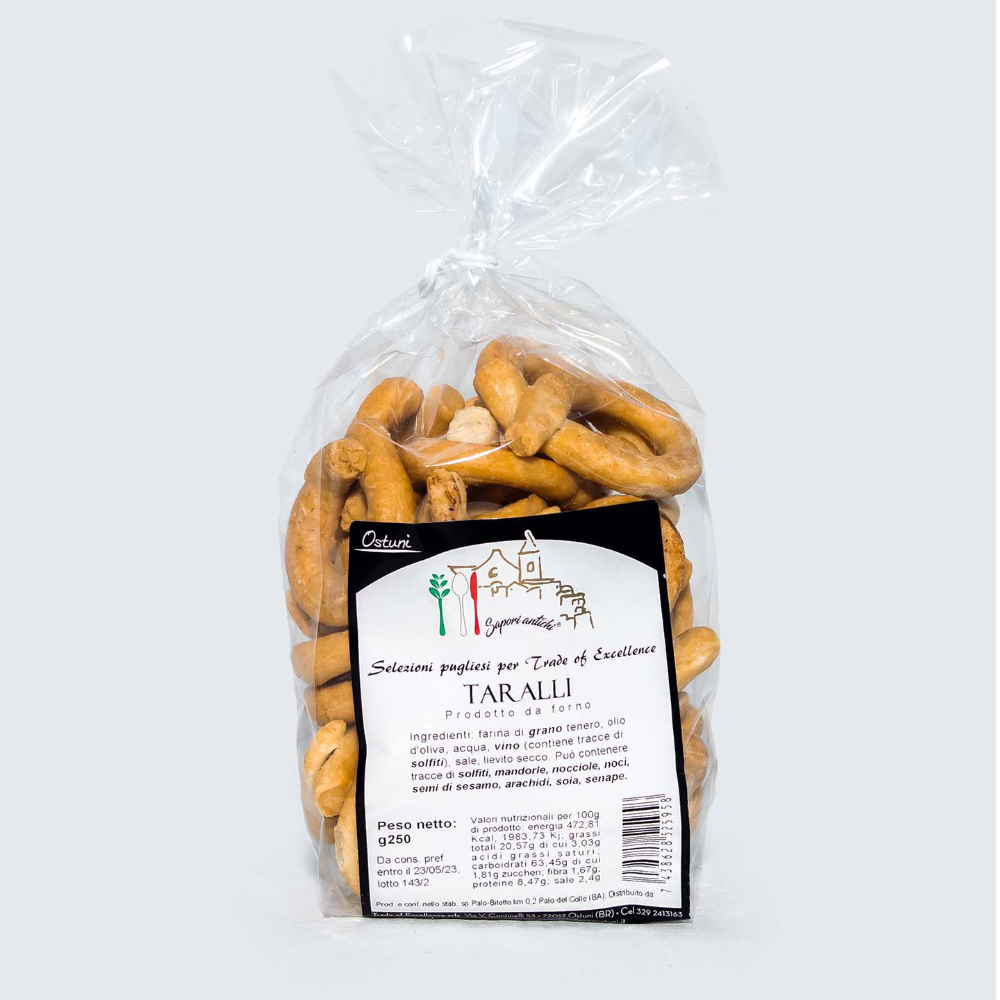 Taralli Pugliesi Classici - 250g o 5Kg