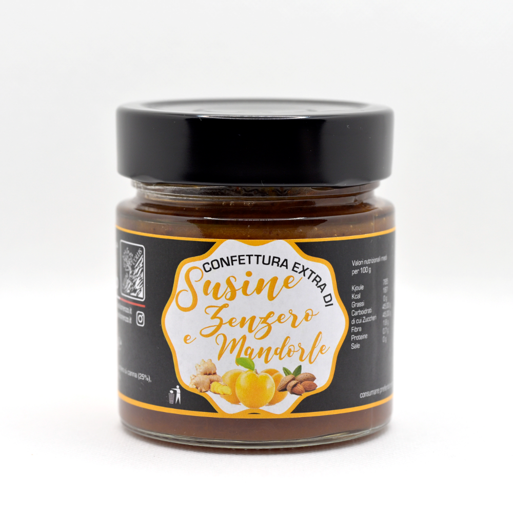 Confettura Extra di Susine, Zenzero e Mandorle - 250g