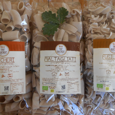 Box Pasta Trafilata al Bronzo - 3 Pz da 500g (Paccheri, Maltagliati e Fusilloni)