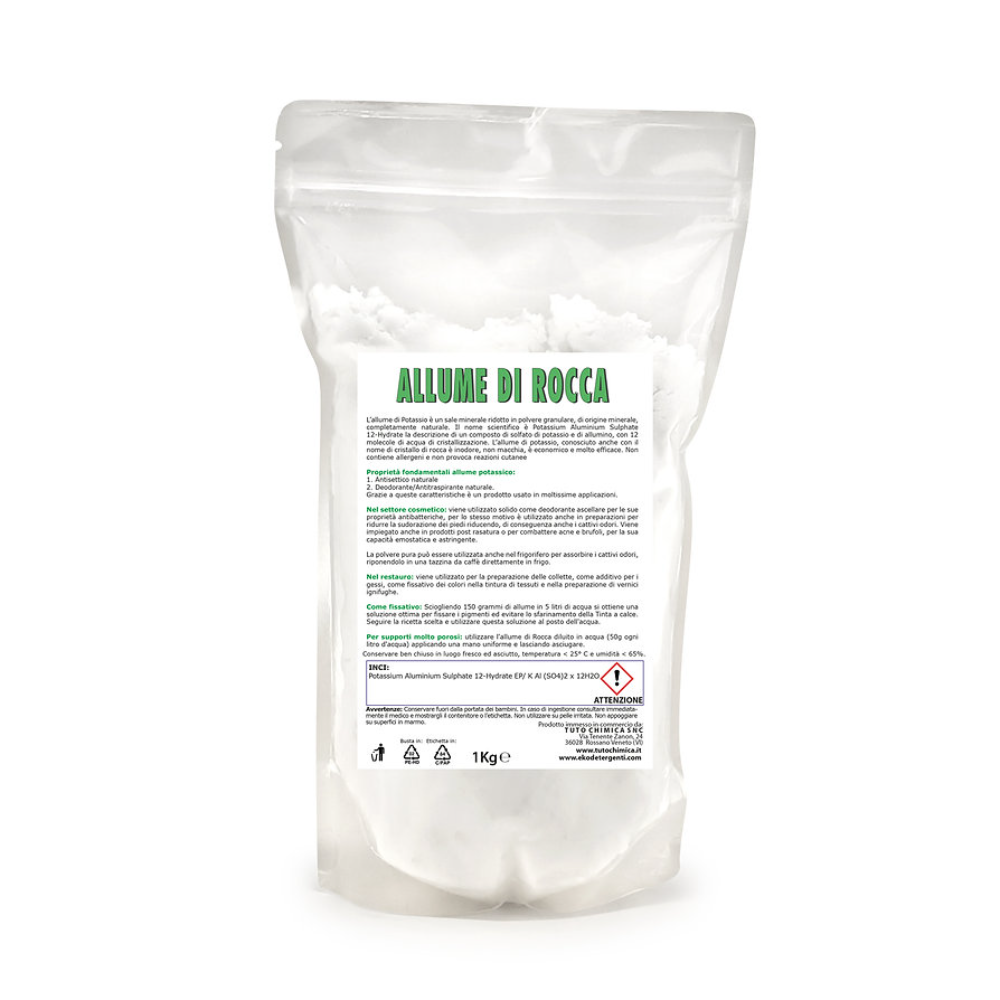 Allume di Potassio, Allume di Rocca in Polvere - 500g