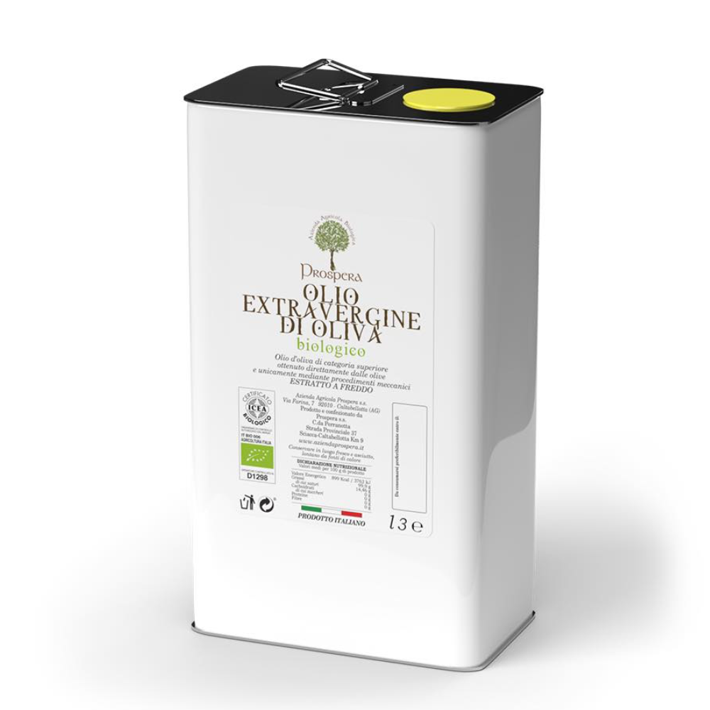 Olio Extra Vergine di Oliva Biologico - 6 o 10 Litri