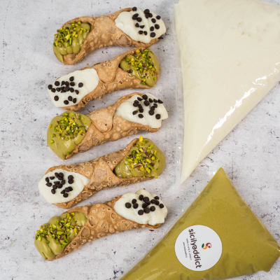 Kit 10 Cannoli Bigusto Ricotta e Pistacchio - 10pz