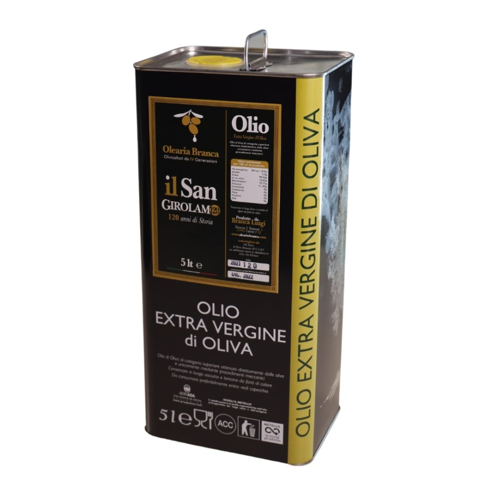 Olio Extra Vergine Di Oliva "San Girolamo" - 5 Litri